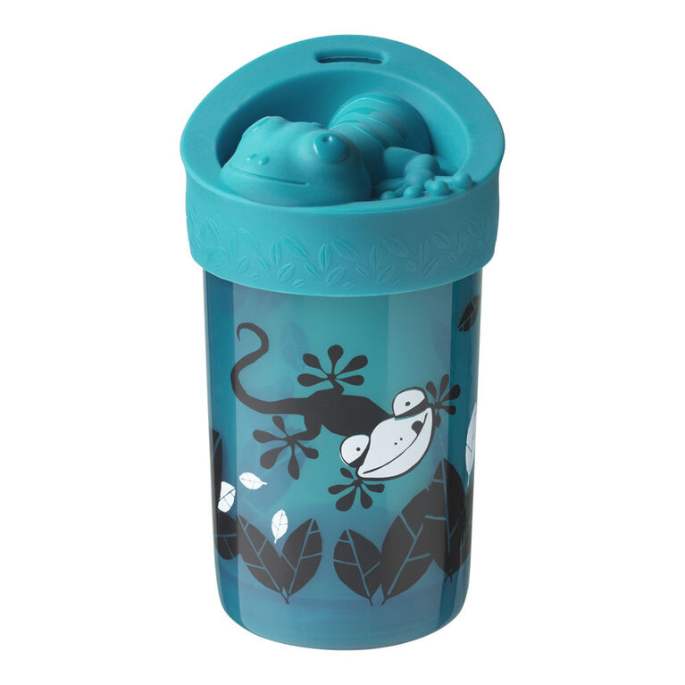 Gobelet No Knock avec couvercle pour tout-petit de Tommee Tippee, Gecko - 18+ mois, paquet de 1