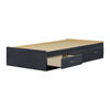 South Shore, Mates Bed with 3 Drawers - Blueberry