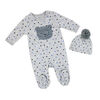 Sterling Baby 2 Piece Bear Footie & Hat Set 9M