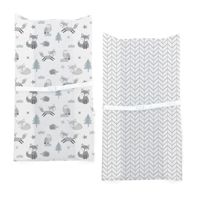 Lot de 2 housses de matelas à langer en flanelle Koala Baby Fox