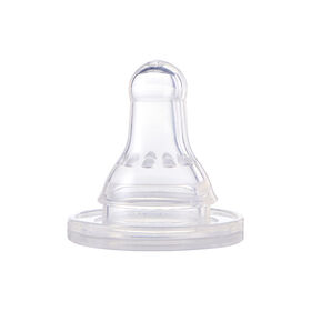 T&eacute;tines de rechange en silicone pour biberon First Essentials de NUK, d&eacute;bit moyen, paquet de 6.