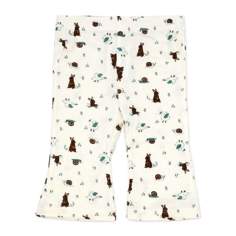 Baby Mode 3 Piece Legging and Headband Set: Team Bunnies 24M