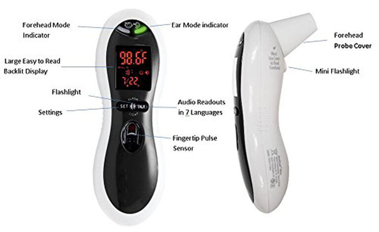 MOBI Ultra Pulse Talking Thermometer is Easy to Use and Takes a