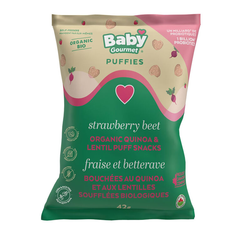 Baby Gourmet Strawberry Beet Puffs