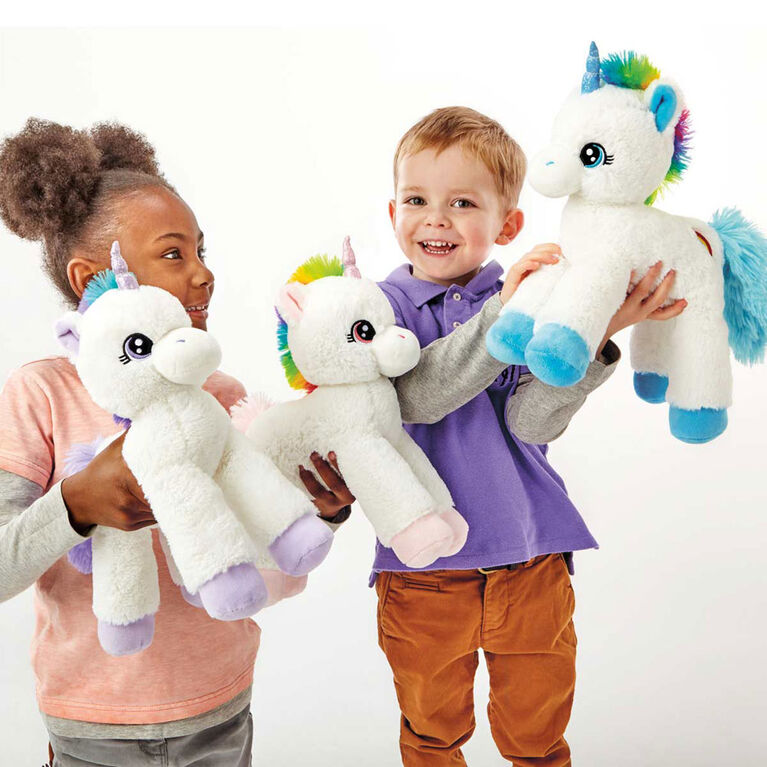 Snuggle Buddies 15" Lying Soft Rainbow Unicorn Lavendar Purple - R Exclusive