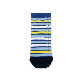 Chloe + Ethan - Baby Socks, Royal Blue Multi Stripe 12-24M