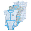 Koala Baby 3-Pack Diaper Shirt, Newborn - Blue