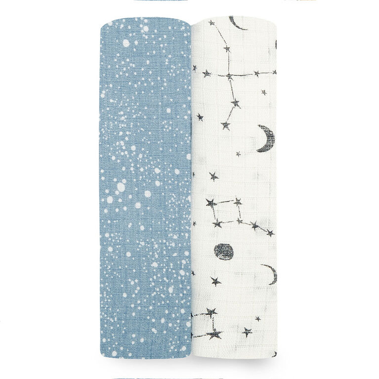 Aden Essentials Cosmic Galaxy Silky Soft 2Pack Swaddle Babies R Us