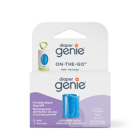 Recharge de sac à couches portable Diaper Genie, 25 sacs.