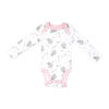 Naturelle 4 Pack Long Sleeve Bodysuit: Pink