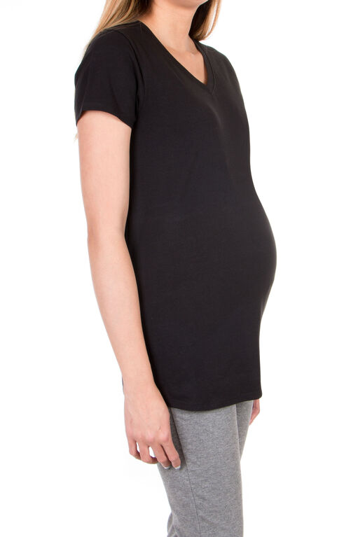 Koala Baby T-shirt de maternité - noir, Moyen.