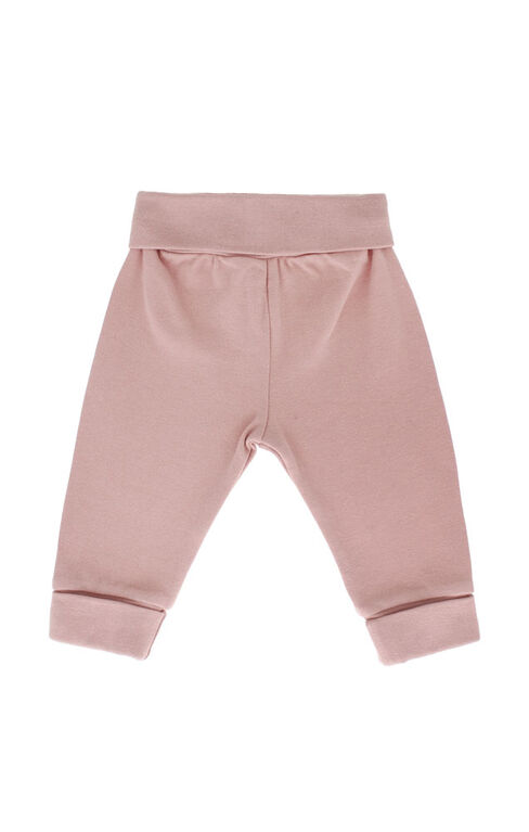 Pantalon En Coton Bio Misty Rose 3-6M