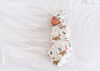 Copper Pearl Lumberjack Baby Top Knot Hat 0-4 Months