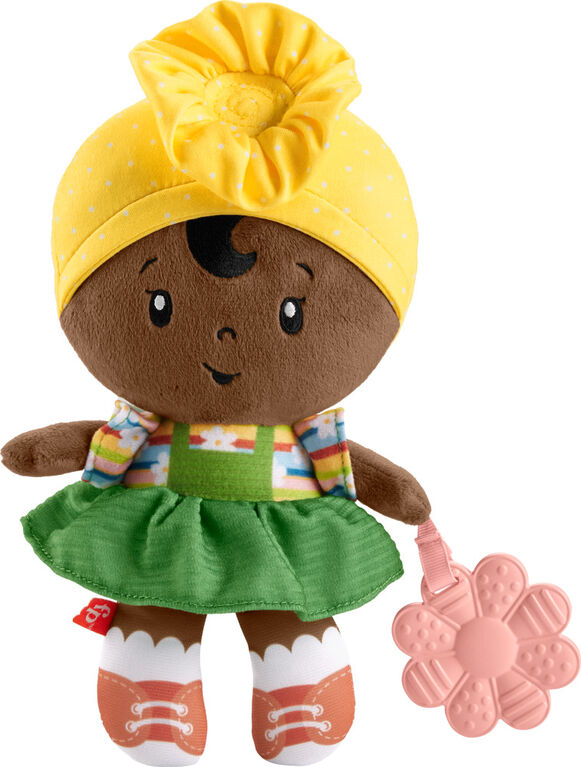 Fisher-Price Jouet sensoriel pour bébé Ma Première Poupée Câline