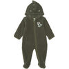 PL Baby 1piece sherpa olive dino 6M