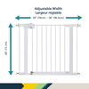 Safety 1st Easy Install Walk-Through Metal Gate- White