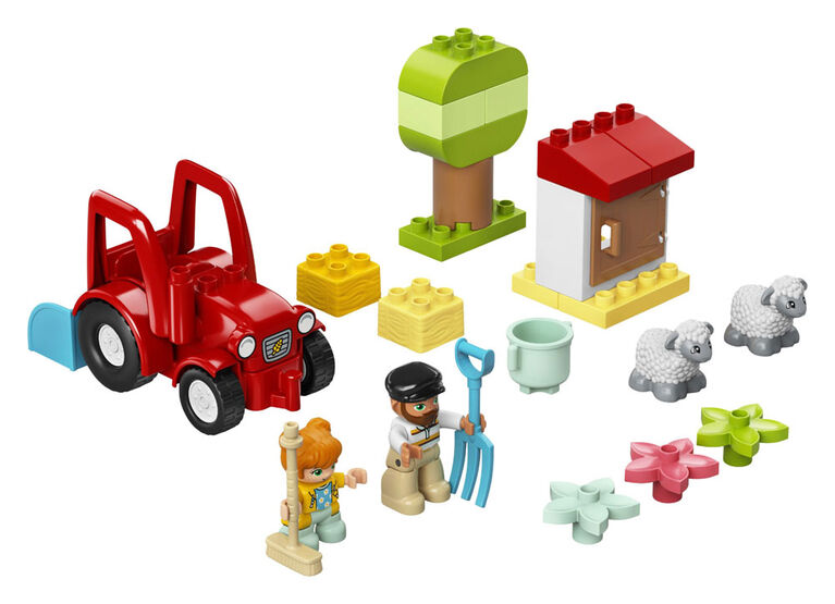 LEGO DUPLO Town Le tracteur et les animaux de la ferme 10950 (27 pièces)