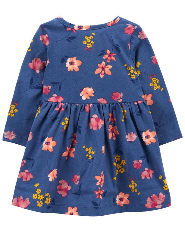 Carter's Butterfly Jersey Dress Blue  3M