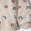 Hoody White Rainbow Print 3-6M