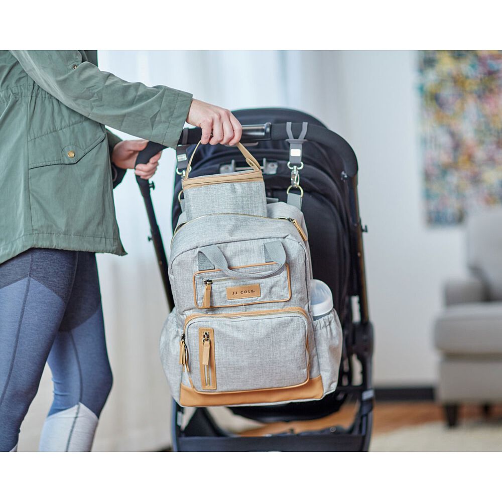 Jj cole nappy bag papago backpack grey heather sales