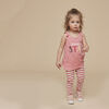 5-6 ans débardeur à noeud - imprimé rose