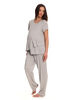 Chloe Rose 2 Piece Maternity & Nursing Pant Set Grey XL