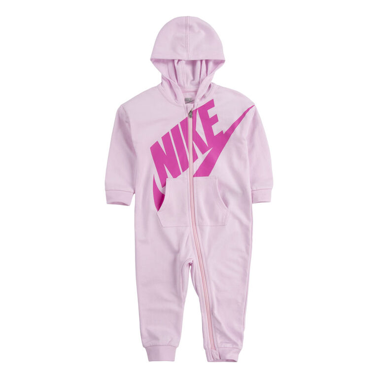 Nike Futura Hooded Coverall - Pink Foam - Size 6 Months