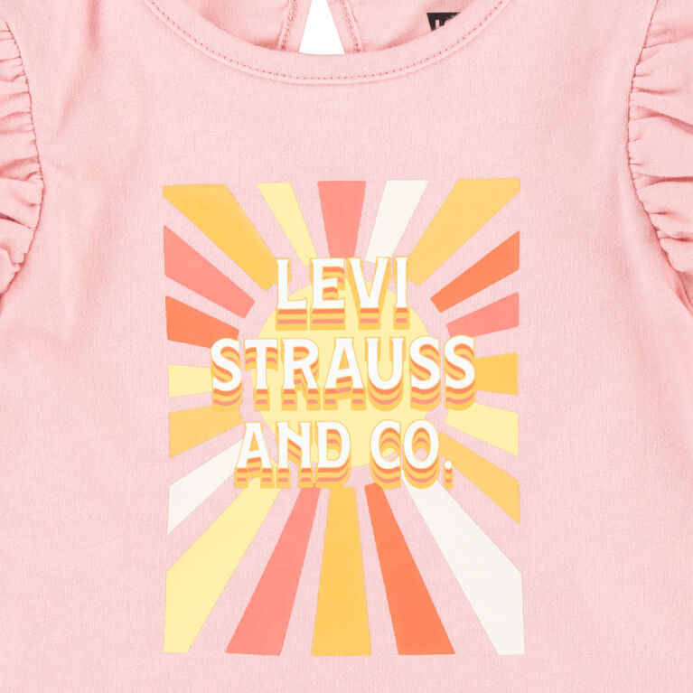 Levi's Sun Top and Shorts Set - Quartz Pink
