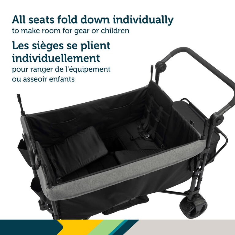 Safety 1st Summit Quad Wagon Stroller - Grey Wolf