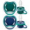 Avent Ultra Air Pacifier 6-18m opal /blue 4pk