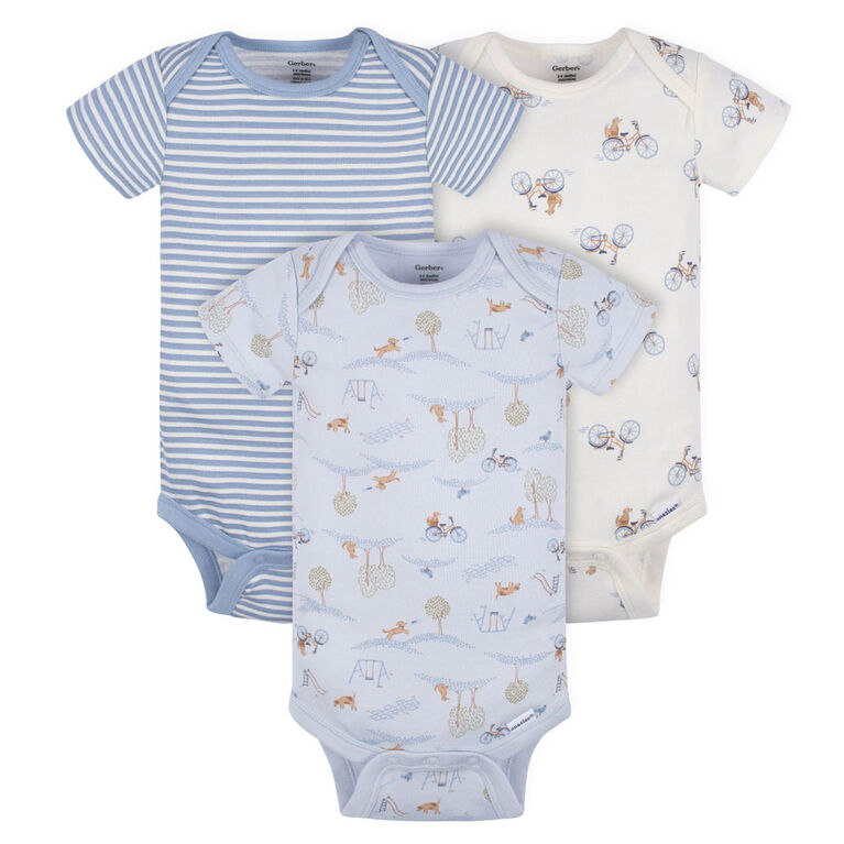 Gerber Childrenswear - 5 Piece Onesies + Pants - Puppy Playground - 6-9M