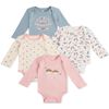 Koala Baby 4- Pack Bodysuit Pink