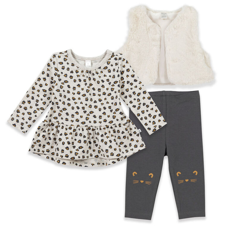 Petit Lem Cheetah, Heather Beige 18 Months