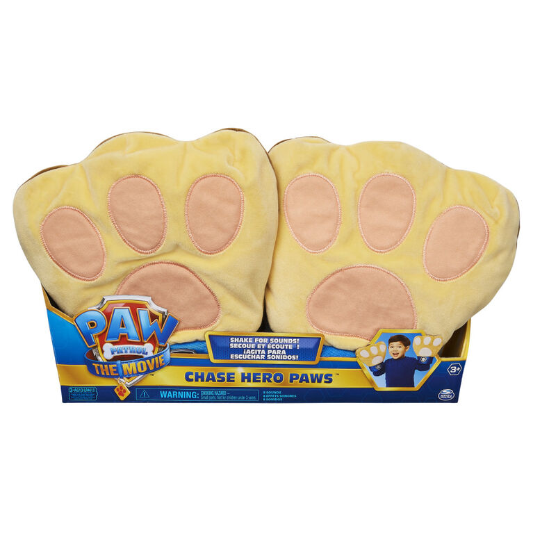 PAW Patrol, Chase Hero Paws Movie Role Play Plush Toy with 10 Sounds and Phrases for Pretend Play