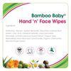 Aleva Naturals Bamboo Baby Hand 'n' Face Wipes 30ct