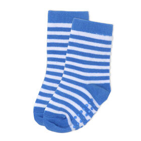 Small Wonder - Chaussette pour tout-petit, rayure bleue 2T-4T