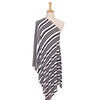 The Peanutshell 6-in-1 Nursing Poncho, Black and White Stripe