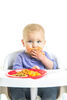 Foundations - Chaise de repas de 23 cm Secure Sitter - Havane et blanc.