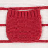 Gerber Childrenswear - 1 Pack Pull Knit Romper - Rouge + Blanc Nouveau-né