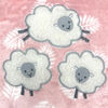 Koala Baby - Lamb Pink/Grey Sherpa Applique Blanket