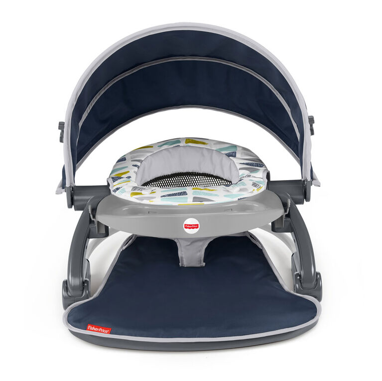 Fisher-Price On-the-Go Sit-Me-Up Floor Seat Citron Wedge