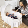 Lacy Portable 2In1 Bassinet&Cradle-White