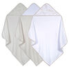Just Born - 3 Pack Hooded Towel - Natural Leave