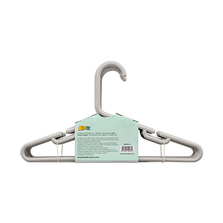 Cintres En Plastique Gris 10Pk