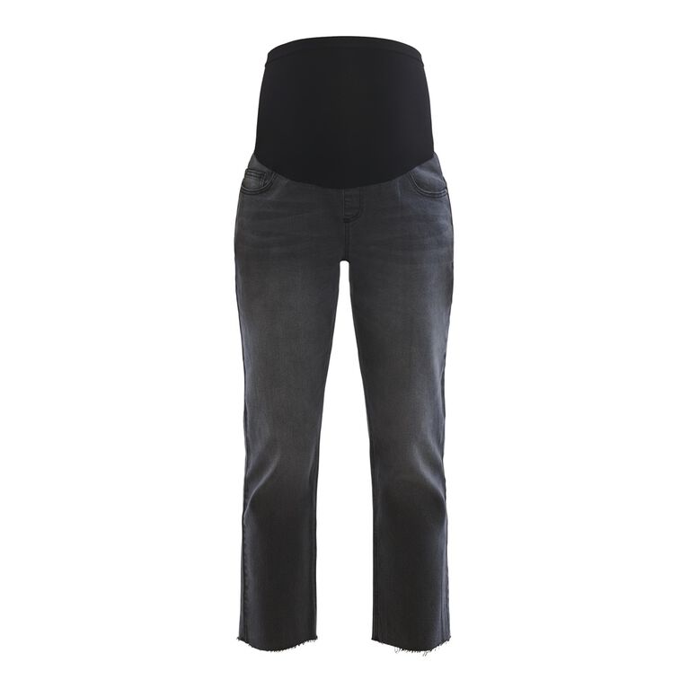 Motherhood Jean Secret Fit À Coupe Droite Et Ajustée Sur Le Ventre-Noir