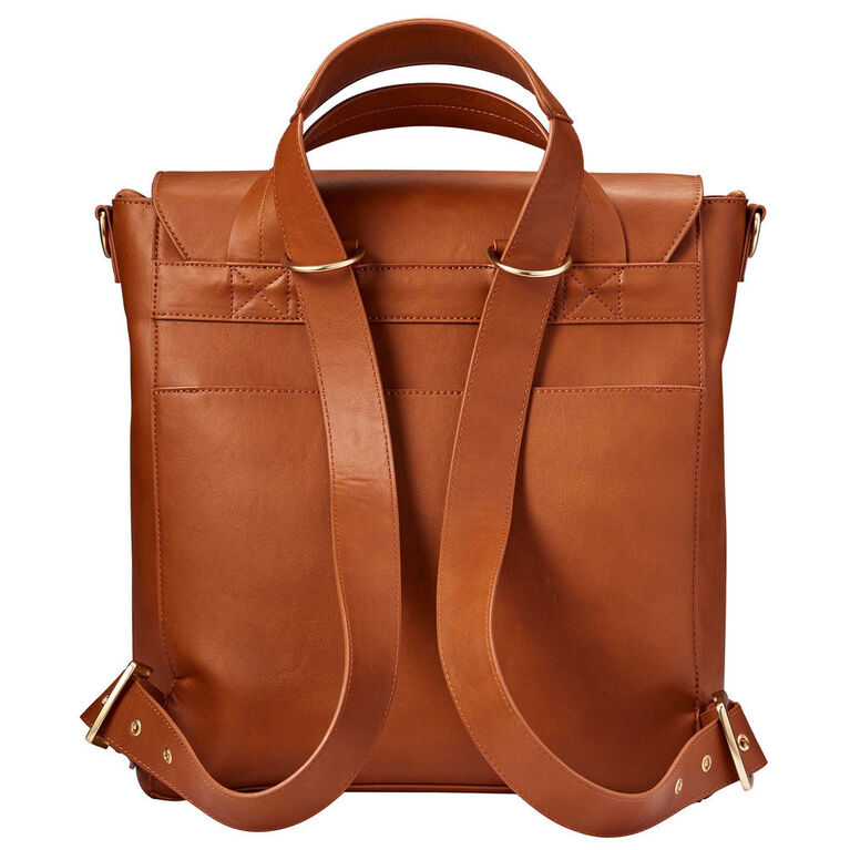 JJ Cole Brookmont Backpack Baby Diaper Bag - Cognac