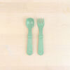 Re-Play Toddler Utensil 8Pk - Sage
