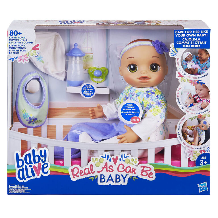 Baby Alive Poupée interactive Real As Can Be. Toys R Us Canada