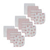 Pink 12 Pack Washcloths