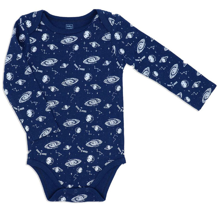 Baby Mode 3 Piece Vest Set: Navy Galaxy 12M